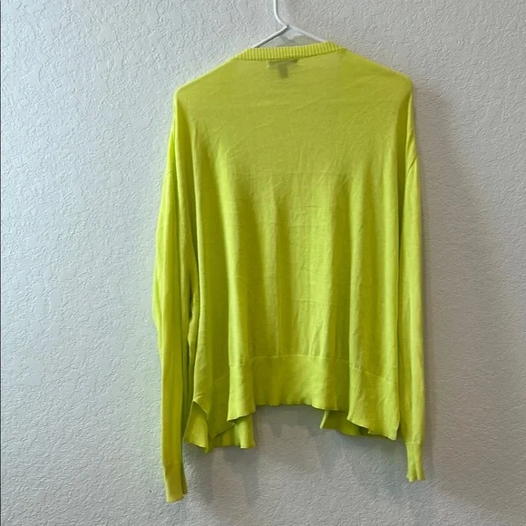 J. Crew Yellow Cardigan Sweater Lightweight Knit - Picture 6 of 7